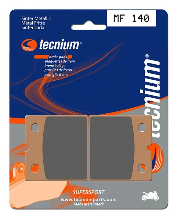Plaquettes de freins Tecnium Performance métal fritté – MF140 Ref : TE00787A / 1022728
