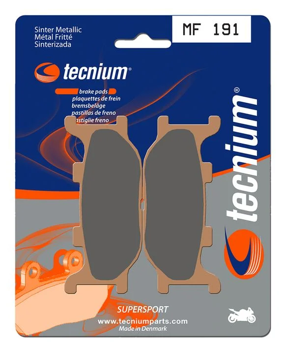 Plaquettes de freins Tecnium Performance métal fritté – MF191 Ref : TE00802A / 1022744