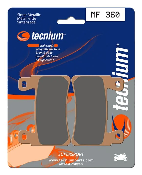 Plaquettes de freins Tecnium Performance métal fritté – MF360 Ref : TE00830A / 1022783