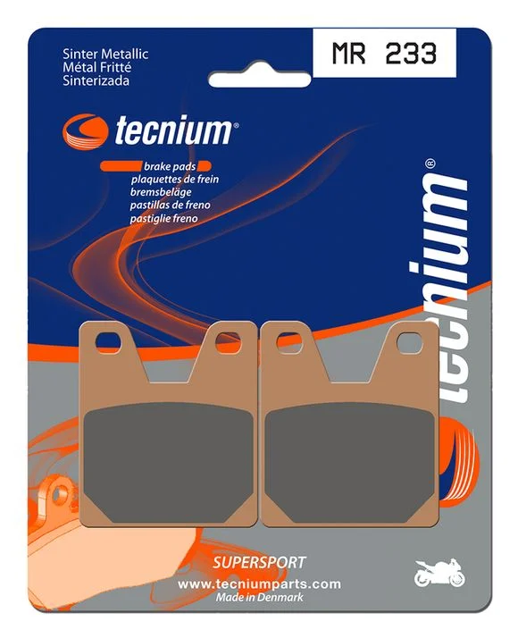 Plaquettes de freins Tecnium Performance métal fritté – MR233 Ref : TE00957A / 1023061