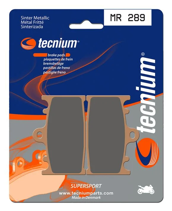 Plaquettes de freins Tecnium Performance métal fritté – MR289 Ref : TE02026A / 1023071