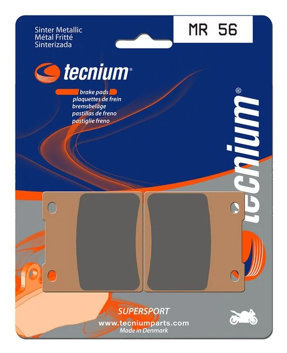 Plaquettes de freins Tecnium Performance métal fritté – MR56 Ref : TE00987A / 1023095