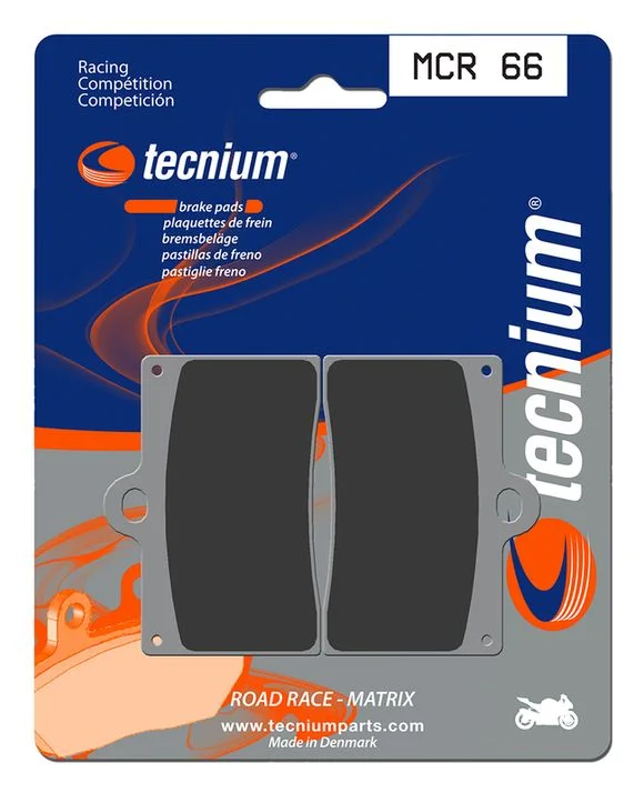 Plaquettes de freins Tecnium Racing métal fritté carbone – MCR66 Ref : TE01997A / 1022605