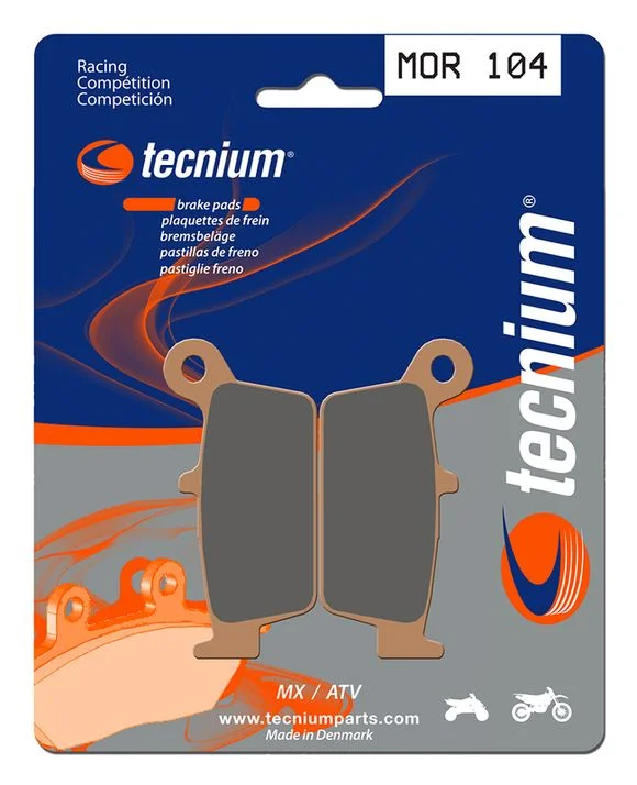 Plaquettes de freins Tecnium Racing MX/Quad métal fritté – MOR104SUZUKI 400 DR-Z 400 SM – 2005 – 2017Ref : TE00909A / 1022942