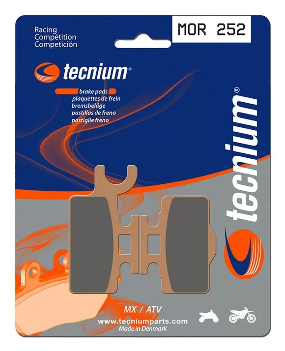 Plaquettes de freins Tecnium Racing MX/Quad métal fritté – MOR252 Ref : TE00915A / 1022963