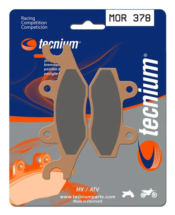Plaquettes de freins Tecnium Racing MX/Quad métal fritté – MOR378 Ref : TE00924A / 1023001