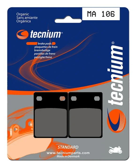 Plaquettes de freins Tecnium route organique – MA106APRILIA 125 RX 125 – 1986 – 1989Ref : TE00540A / 1022330