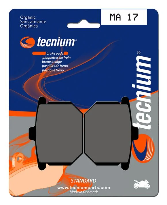 Plaquettes de freins Tecnium route organique – MA17 Ref : TE01990A / 1022390