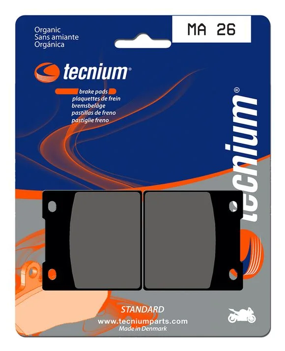 Plaquettes de freins Tecnium route organique – MA26 Ref : TE00600A / 1022444