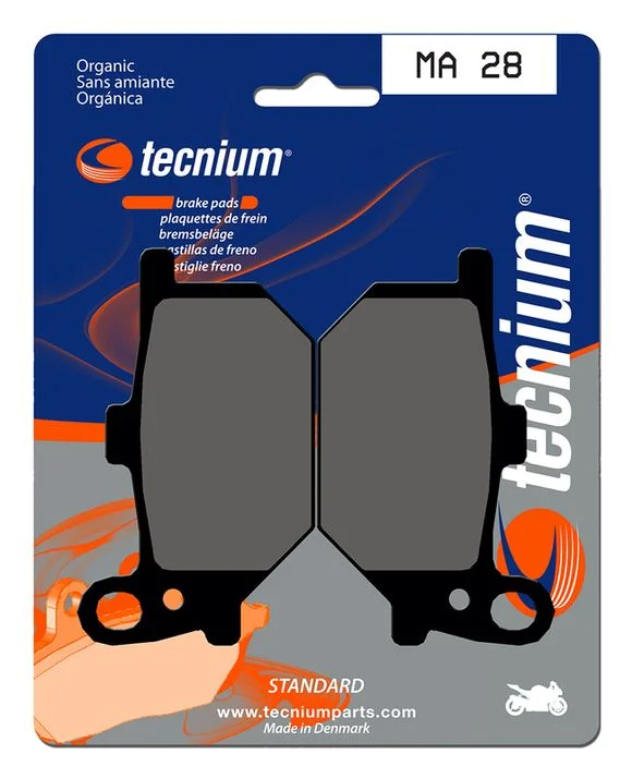 Plaquettes de freins Tecnium route organique – MA28 Ref : TE00605A / 1022456