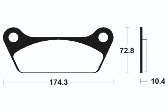 Plaquettes de freins Tecnium route organique – MA53 Ref : TE00651A / 1022526