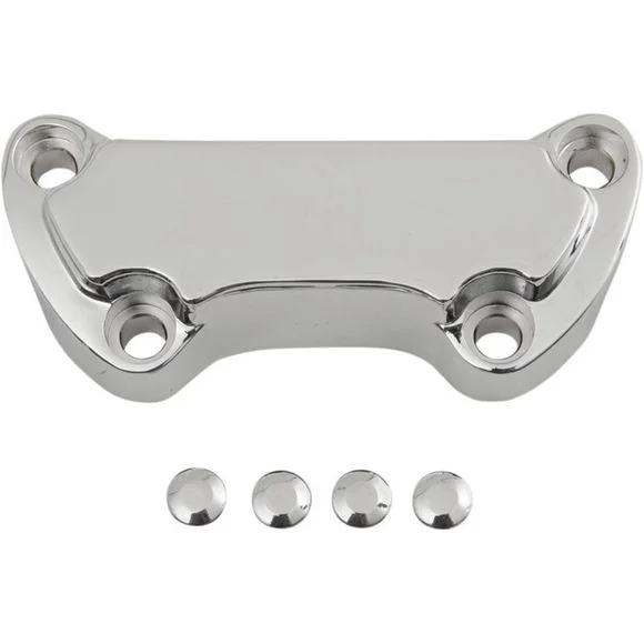 Platine de pontet Drag Specialties Scalloped pour pontet de guidon Harley davidson Universel – Gris Ref : DRG0147 / 06030002