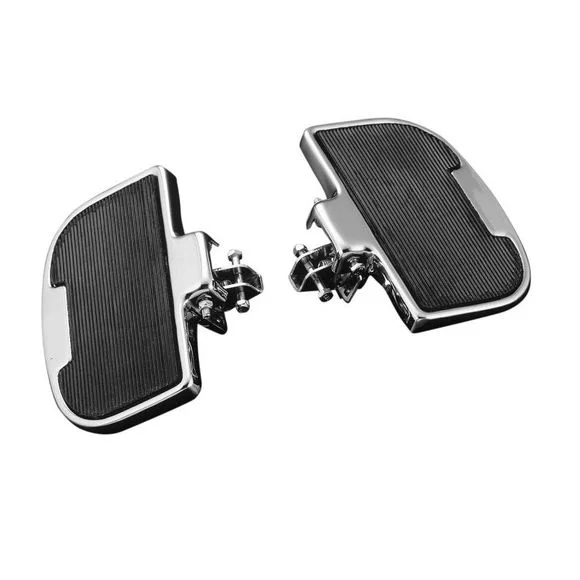 Platine de repose pied Highway Hawk universel pour passager Universel – Noir / Gris Ref : HIG0224 / 73-119