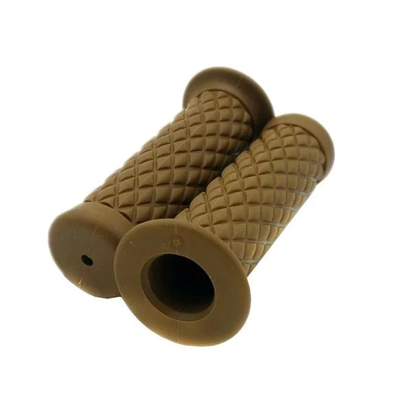 Poignées de guidon Brazoline VINTAGE LOSANGE Universel – Marron Ref : BRZ0007