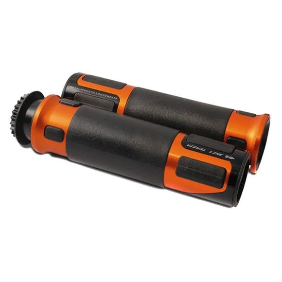 Poignées de guidon Valter Moto TOP GRIP Universel – Orange Ref : GRP01