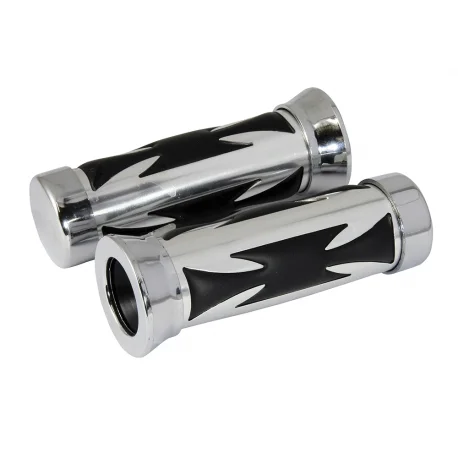 Poignees moto custom croix de malte