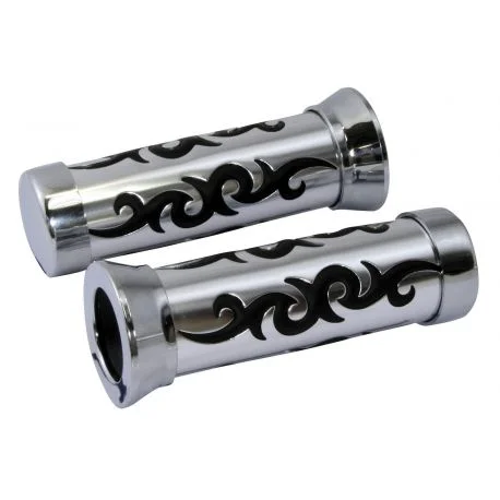 Poignees moto custom tribal 22mm