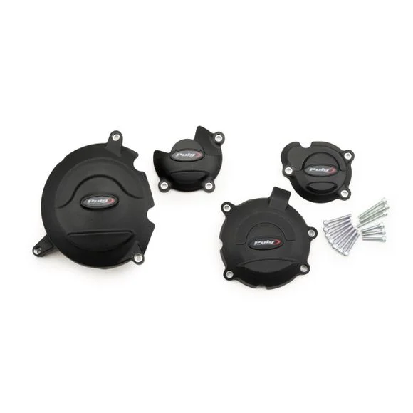 Protection Moteur Puig Kit de 4 pare-carters – Noir Ref : PUI0654 / 21406N