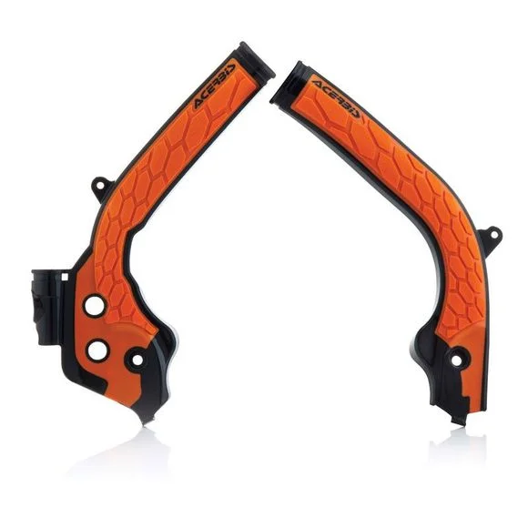 Protège cadre Acerbis X-GRIP – Noir / Orange Ref : AE5697