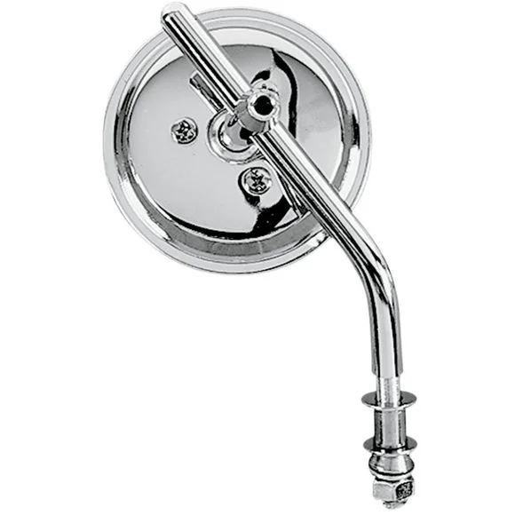 Rétroviseur Drag Specialties Smooth back diamètre 7 cm Reversible (l’unité) Universel – Gris Ref : DRG0194 / DS302051