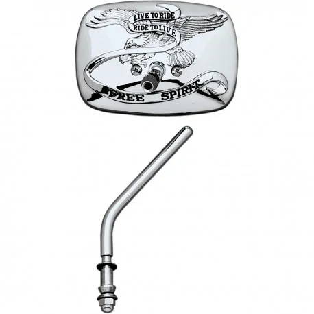 Retroviseur moto chrome live to ride HARLEY DAVIDSON