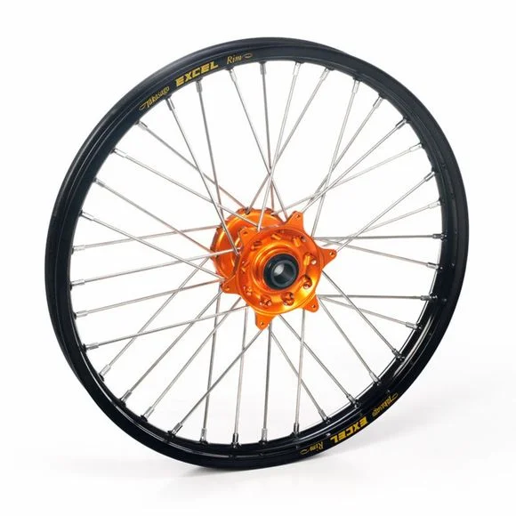 Roue Haan Wheels arrière dimension 19×2.15 Noir/Orange Ref : HW77561310 / 1076181008