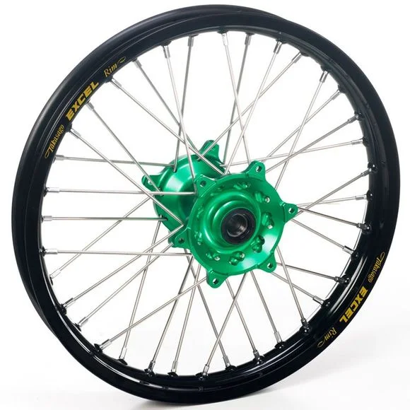 Roue Haan Wheels avant dimension 21×1.60 Noir/Vert Ref : HW7720538 / 1076090001