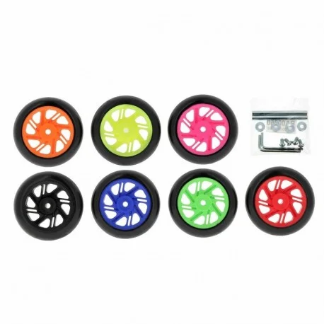 Roues de bequilles BIHR Home Track bequille arriere fixe 2 pieces noir