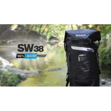 Sac de selle moto etanche type polochon Shad SW38