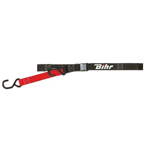 Sangle de transport Bihr à boucle noir/rouge Universel Ref : 893549 / 1060272