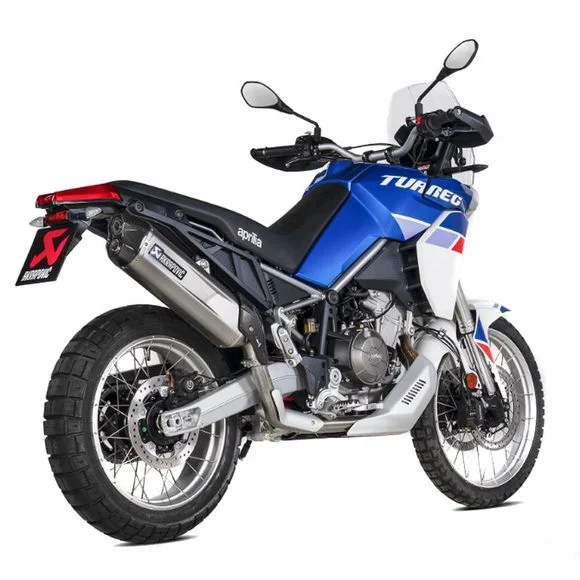 Silencieux Akrapovic Titane embout carbone – GrisAPRILIA 660 TUAREG 660 – 2021 – 2024Ref : SA0016 / 18114361