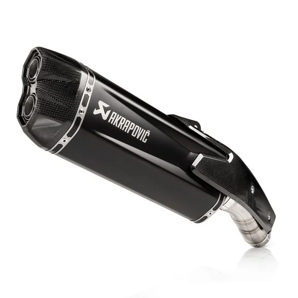 Silencieux Akrapovic Titane noir embout Carbone – Gris / Noir Ref : SA0050 / 18114516
