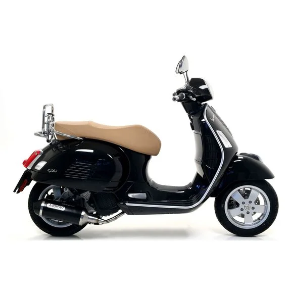 Silencieux Arrow Urban Alu Dark embout noir mat – NoirVESPA 125 VESPA GTS 125 4T IGET E4 – 2017 – 2018Ref : AW0564 / 53528ANN