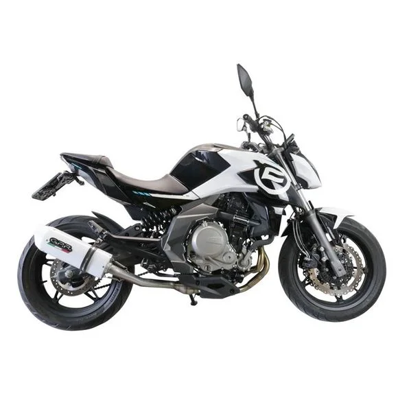 Silencieux GPR ALBUS WHITE EVO4 – BlancCF MOTO 400 400 NK – 2021 – 2022Ref : GPR0010 / CF.6.CAT.ALB
