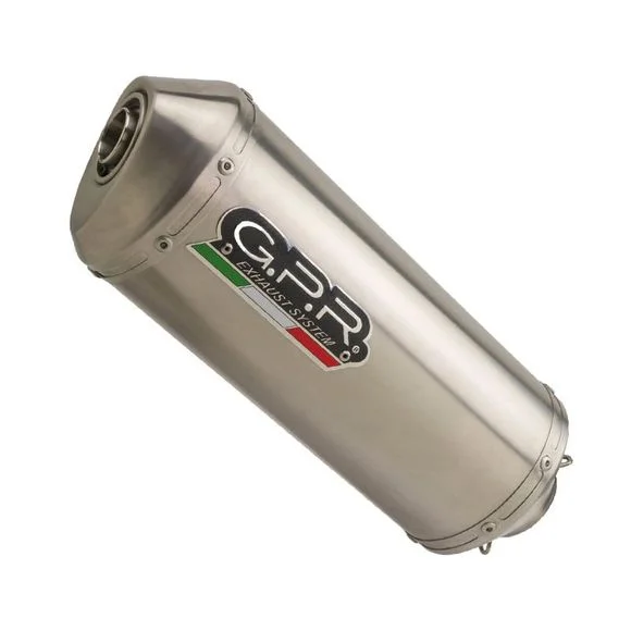 Silencieux GPR SATINOX – GrisBENELLI 500 TRK 502 – 2021 – 2025Ref : GPR0384 / E5.BE.24.CAT.SAT