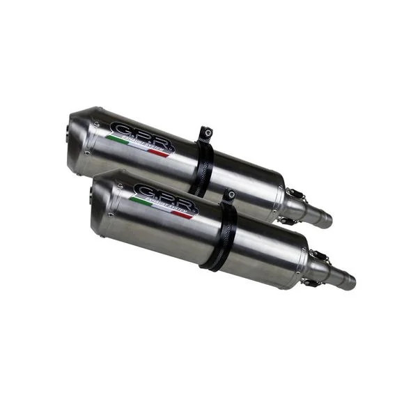 Silencieux GPR SATINOX DOUBLE CATASUZUKI 1000 DL 1000 V-STROM – 2002 – 2013Ref : CAT.57.SAT