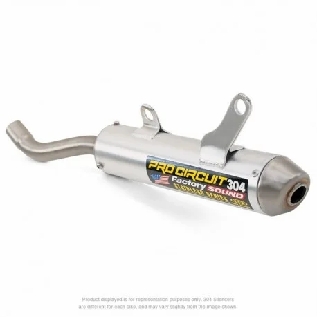 Silencieux PRO CIRCUIT 304 alu brosse/casquette inox Yamaha YZ 125