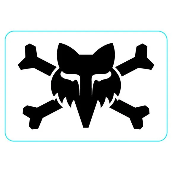 Stickers Fox VICTORY LOGO 3″ – Blanc Ref : FX4916 / 32533-008-OS