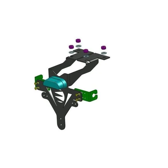 Support de plaque Brazoline ADAPTABLE – Noir Ref : 22204