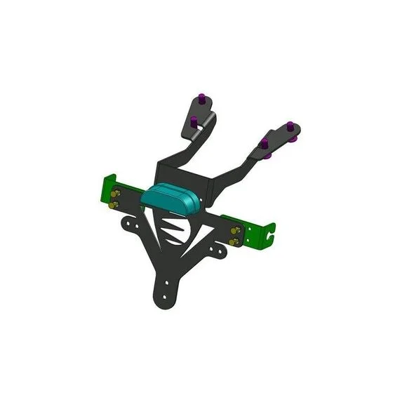 Support de plaque Brazoline ADAPTABLE – Noir Ref : 22403