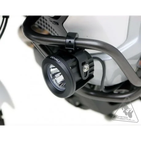 Support eclairage moto universel DENALI cadre et crash bars 21-29mm