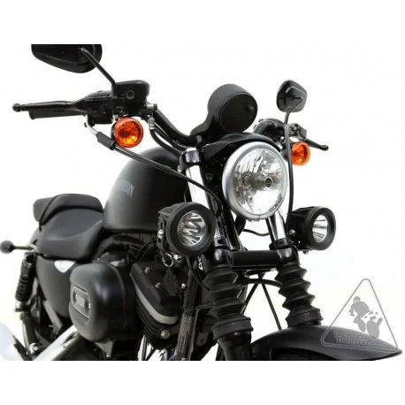 Support eclairage moto universel DENALI tubes de fourche 39-49mm
