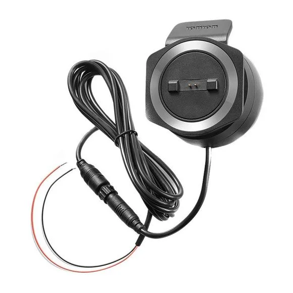 Support GPS TomTom Kit alimenté et câble pour GPS Rider 40, 42, 400, 410, 420, 450, 500, 550 Universel Ref : TG0129 / 9UGE.001.03