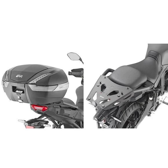 Support top case Givi Aluminium Monokey Noir Ref : SRA2159