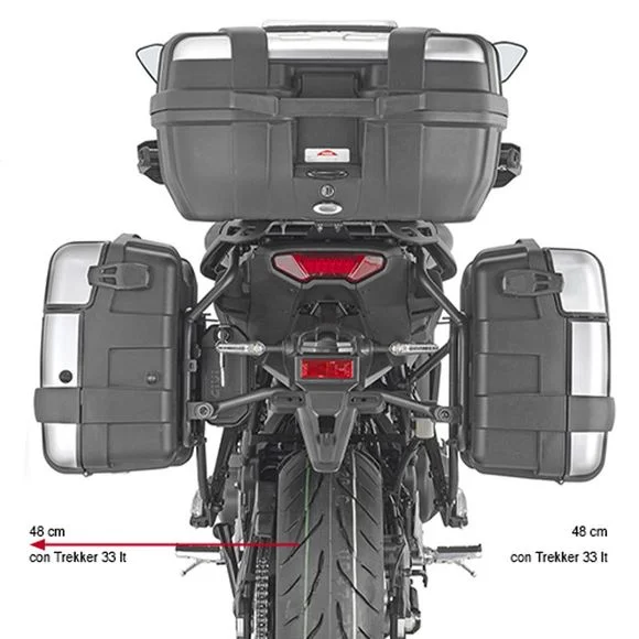Support valises Givi PL ONE FIT MONOKEY – Noir Ref : GI1652 / PLO2159MK