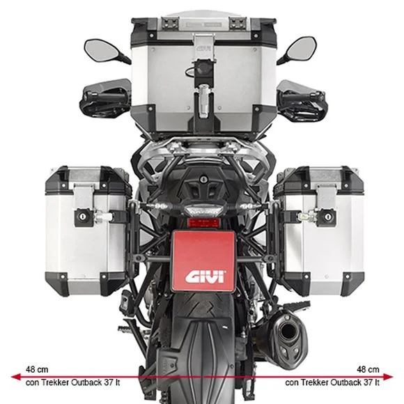 Support valises Givi pour valises Trekker Outback Ref : PL5127CAM
