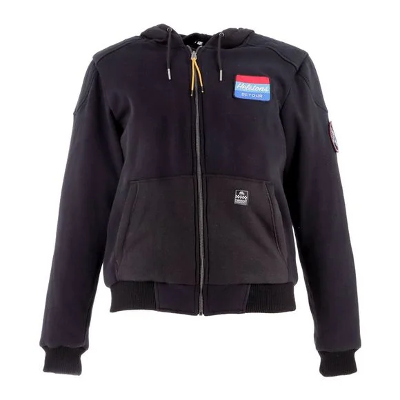 Sweat moto Helstons HOODIE DETOUR – Noir Ref : HS1114