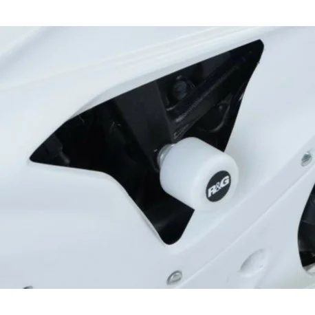 Tampon de protection R&G RACING Classic blanc Suzuki GSXR 600 GSXR 750 1996-2000