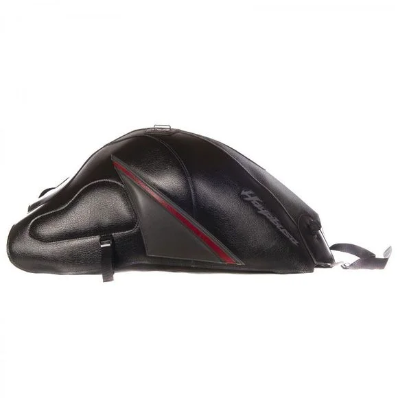 Tapis de réservoir Bagster Noir déco pointe Espace/Rouge foncé Ref : 1567T