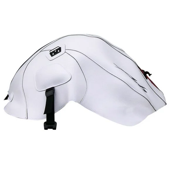 Tapis de réservoir Bagster Spécial S2 Blanc/Bande Rouge Ref : 1507J